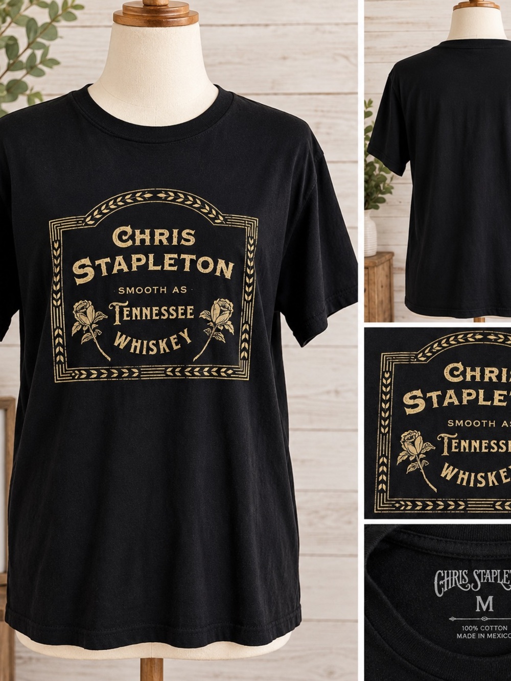 Chris Stapleton Tennessee Whiskey Graphic Tee - Black